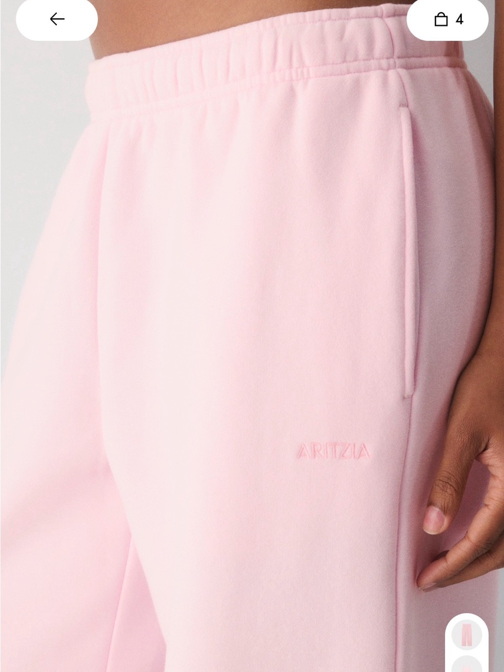 Aritzia Sweatpants – Light Pink - Picture 3 of 12